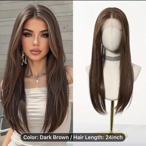 24”,  and a  14”  Luxury Front Lace Hair Toppers - with strap you get two!!